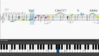 Chinatown by Jerry Goldsmith - Easy piano tutorials with leadsheet and chords