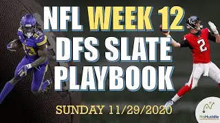 NFL WEEK 12 DFS | PLAYBOOK | PICKS, PLAYS, STACKS & ADVICE