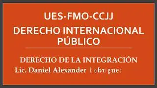 Derecho de la Integración