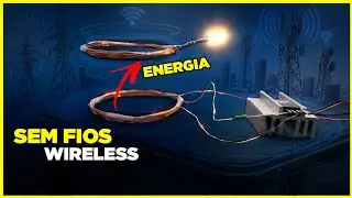 Como transmitir eletricidade sem fios bem simples e potente (energia wireless) fácil?