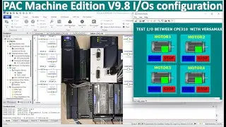 PAC Machine Edition V9.8 connect with CPE310 and VerSaMax IO EBI001 full tutorial