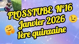 FLOSSTUBE N °16 JANVIER 2026- 1ère quinzaine #flosstube #pointdecroix #pourtoi #pourtous #plaisir 