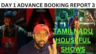 RAAYAN | MOVIE | DAY 1 ADVANCE BOOKING REPORT 3 BY SHAIK ZABI | DHANUSH | S J SURYA PRAKASH RAJ