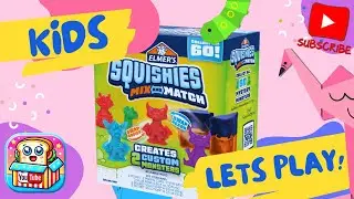 Kids Lets Play with Elmer's Squishies Mix and Match Monsters