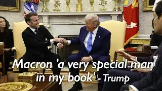 Hear Trump and Macron's dialogue and quick QA on Ukraine, DOGE and tariff at White House