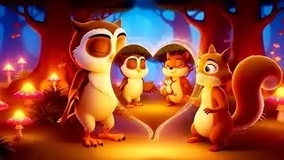 The Owl Who Found the Secret Light 🌟 | A Magical Disney