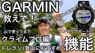 【GARMIN/クライムプロ】トレラン・登山おすすめ機能🔰/GPSウォッチみんな何見てトレラン・登山？！/クライムプロ機能って？！/メンタルサポート？！/丹沢で実践活用/ ENDURO2