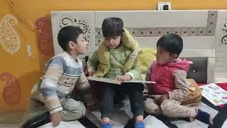 Minku and kiyansh  jeeve ko a to z shikha raha ha