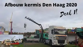Afbouw kermis Den Haag Malieveld 2020 - Deel 1