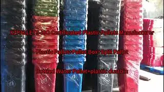 plastic dustbin for shipping.#dustbin #trashcan #china #manufacturing #production #pallets #factory