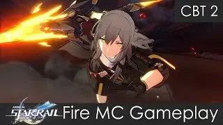Fire Female Main Character Gameplay: Attack, Skill, Ultimate | Honkai: Star Rail CBT 2 Gameplay