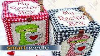 How to do a Quilt Recipe Box in my Embroidery Machine