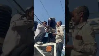 Technician work HT line!✌️ 33 KV vcb खतरनाक लाइन पर अद्भुत कार्य ⚡⚡