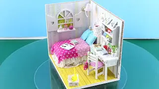 DIY Miniature Model House Kit With Working Lights 