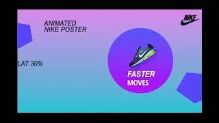 Nike shoes advertisement / winter season / fashion show