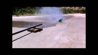 Long pipe w water 100 bar