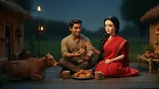 Doll Made Pakoras on a Rainy Day 🌧️ | Tiny Village Doll ASMR
