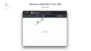 How To Remove Hash(#) From URL | Flutter Web