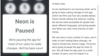 Новое обновление приложения Neon! + Новые функции для заработка большего количества денег