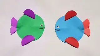 DIY Paper Fish | Easy Paper Circle Crafts | How To Make Paper Fish | Making crafts