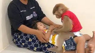 Little Jason Gentle Manner Playing Request To Hug Sister Satya