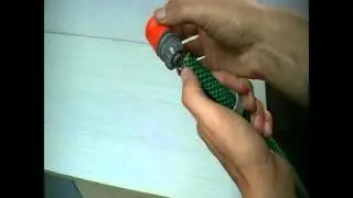 install a garden hose quick connector