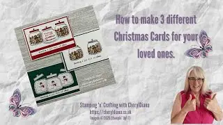 How I made 3 different Christmas Cards using the Jar of Joy and matching punch for your loved ones.