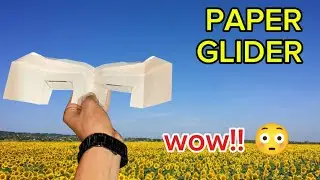 How to make paper glider , flying paper glider , paper plane , flying glider plane , paper toys