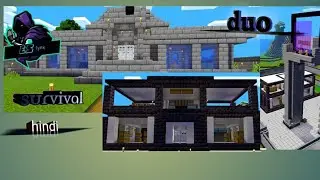 Minecraft duo survival xp farm Village newhouse #minecraft