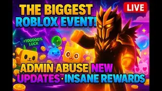 😱 ADMIN ABUSE ACROSS ROBLOX GAMES! | Pet Sim 99 x Rebirth Champions x Brainrots LIVE EVENT 🔥