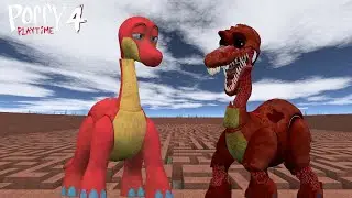 I FOUND NEW CURSED BRON THE DINOSAUR & ALL DINO TOYS in POPPY PLAYTIME 4 FAMILY - Garry's Mod!?