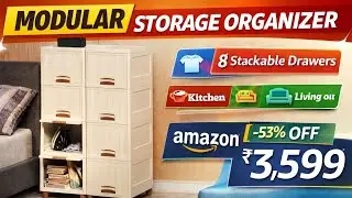 Amazon Basics Modular Storage Organizer Review 🔥 | Best Stackable Storage for Home | ₹3,599 Deal