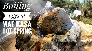 Boiling Eggs at Mae Kasa Hot Spring