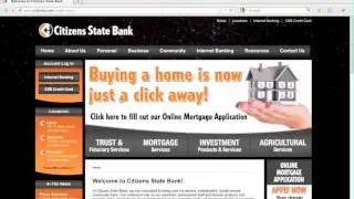 Citizens State Bank - Online Mortgage Application