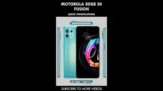 Motorola Edge 20 Fusion 5G Quick Specifications #TCShorts #Shorts #TWSTC