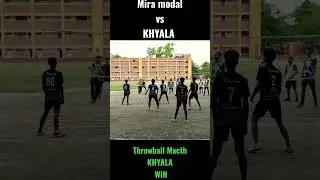 KHYALA vs Mira modal | Throwball match |#shorts