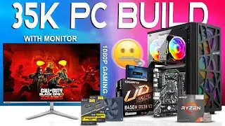 35,000 Best PC Build With Monitor | Gaming & Editing | Techy QR.