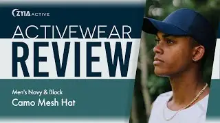 Activewear Review:  Men's Navy Camo Mesh Hat #6541 & Men's Black Camo Mesh Hat #6540