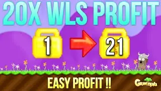 HOW TO PROFIT WITH 1WLS?! 🤑 1WLS TO 21 WLS?!?! (HUGE PROFIT)🔥 | Growtopia How to get rich 2021