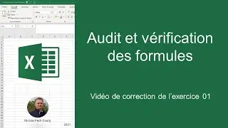 Excel V&eacute;rification des formules Exercice
