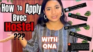 How to apply bvec hostel//QNA VIDEO//DOUBTS CLEAR✅