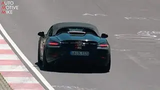 2020 PORSCHE 718 BOXSTER SPYDER SPIED TESTING AT THE N&Uuml;RBURGRING