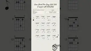 One chord per day 218/365: EAdd9 (E major add 9) #guitar #guitarlesson #guitartutorial #music #add9