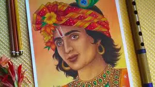 Krishna Painting | Water Colour Painting