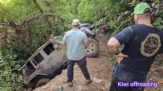 Thompsons 2023 Rolled the jk does it survive can we get it back onto the track 😨