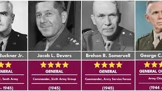 Top 50 Highest Ranking U S Army Generals of WWII (1941-1945)