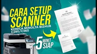 KONICA MINOLTA - CARA SETUP SCANNER KONICA MINOLTA BIZHUB C280/C360