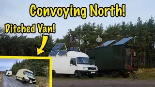 Конвой направляется на север, а Vanlife &mdash; катастрофа! | Winter Van Life Scotland