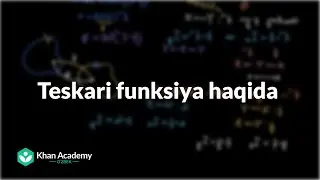 Teskari funksiya haqida  | Matritsaviy almashtirishlar | Chiziqli algebra