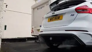 Mk 3 focus RS . Cold start up.              #focusrs  Ford focus rs   Frozen white rs